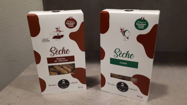 Sèches comté ou pépites de chocolat Biscuiterie Billotte Beaucourt 0